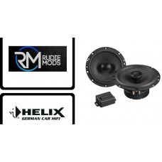HELIX Audiotec Fischer S 6X 2 Way Coaxial with X-over 6.5" Car Door Speaker set